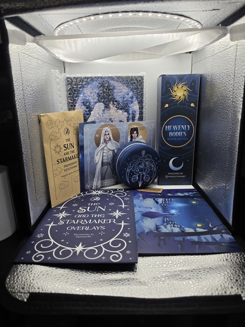 The Sun and The Starmaker Tarot/Oracle Set - Navy Blue Celestial Artwork